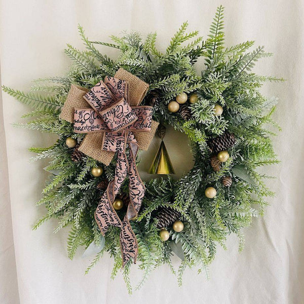 Christmas Pine Cones Pine Needle Artificial Wreath