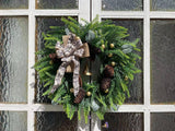 Christmas Pine Cones Pine Needle Artificial Wreath